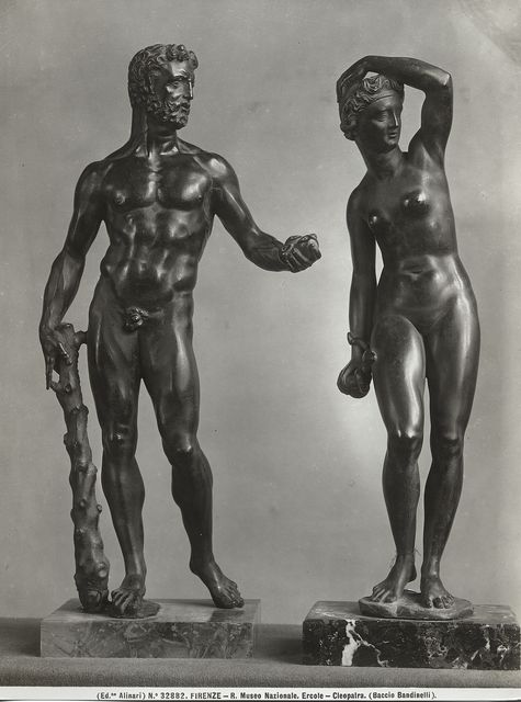 Alinari, Fratelli — Firenze - R. Museo Nazionale. Ercole - Cleopatra. (Baccio Bandinelli) — insieme